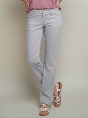 Kuhl Cabo Linen Blend Pants Women’s Size 10 Gray Style 6272 UPF 50+ Pockets Grey